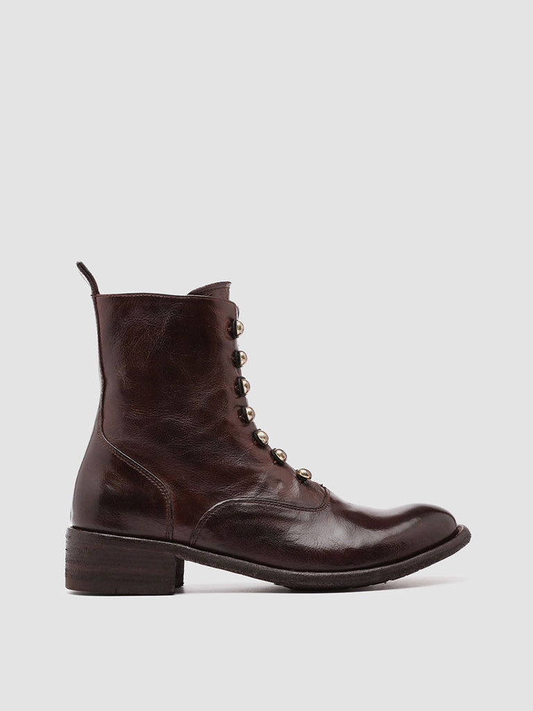 LISON 036 - Brown Leather Booties