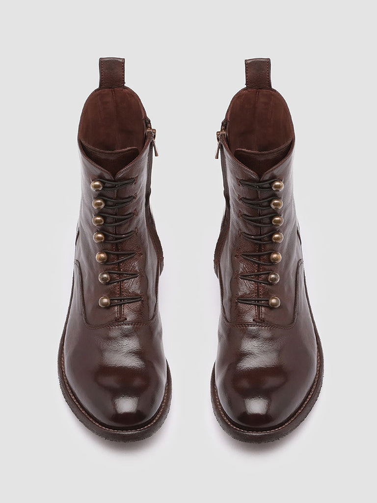 LISON 036 - Brown Leather Booties