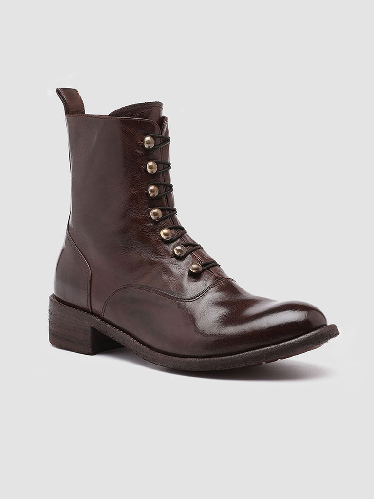LISON 036 - Brown Leather Booties Women Officine Creative - 3