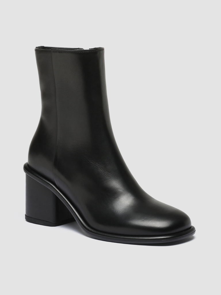 MACY 001 - Black Leather Zip Boots women Officine Creative - 3