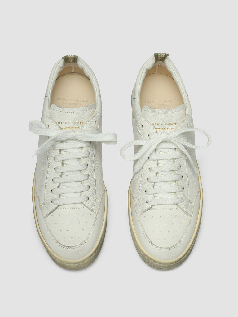 MAGIC 101 - White Leather Low Top Shoes