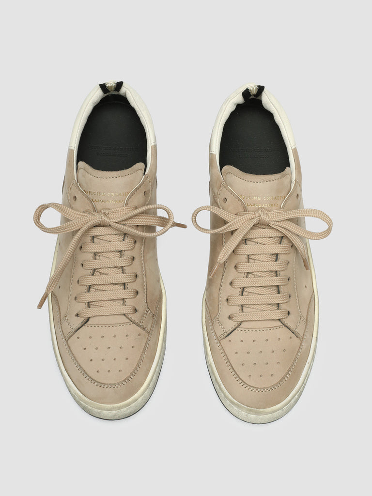 MAGIC 102 - Brown Suede and Leather Low Top Sneakers