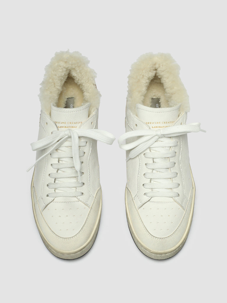 MAGIC 103 - White Leather Low Top Sneakers