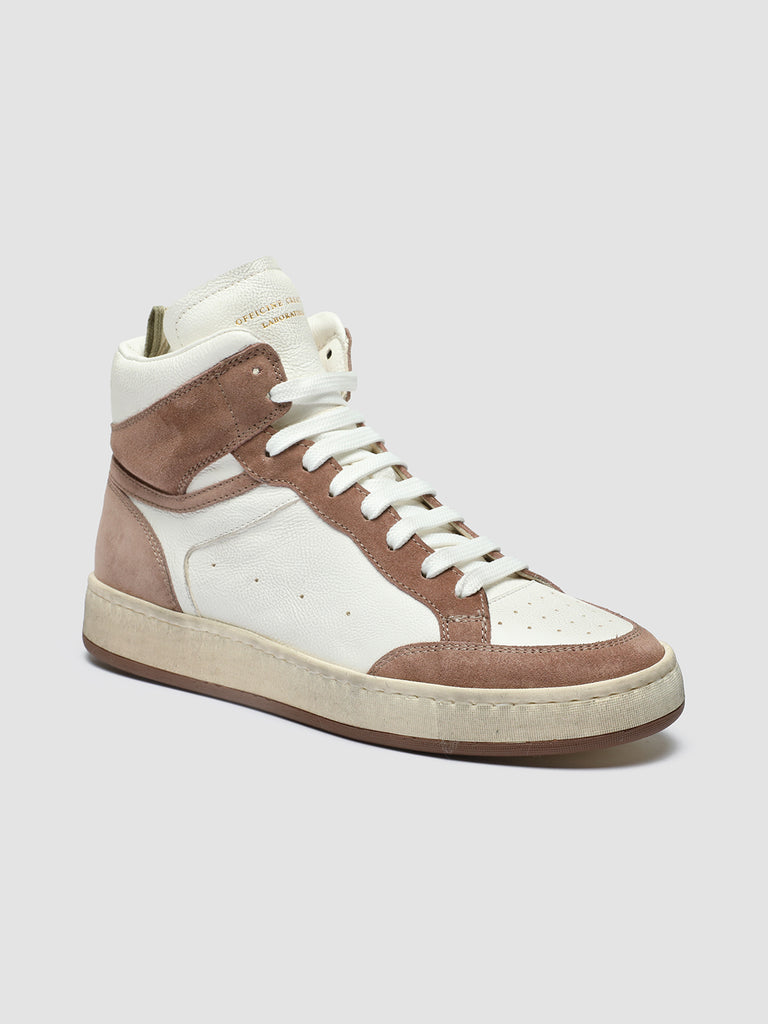 MAGIC 106 - White Suede and Leather High Top Sneakers women Officine Creative - 3