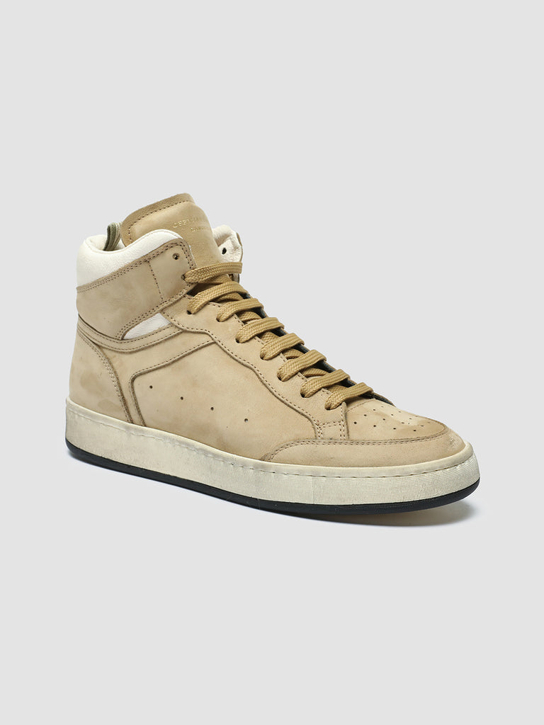 MAGIC 108 - Beige Suede and Leather High Top Sneakers women Officine Creative - 3
