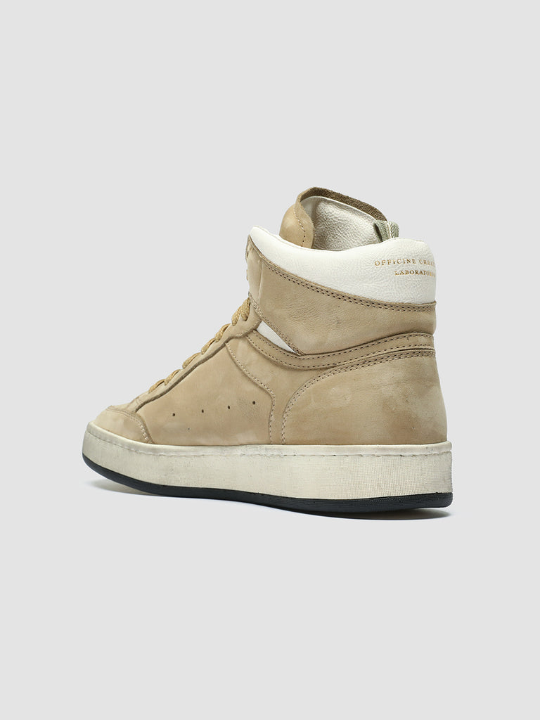 MAGIC 108 - Beige Suede and Leather High Top Sneakers women Officine Creative - 4