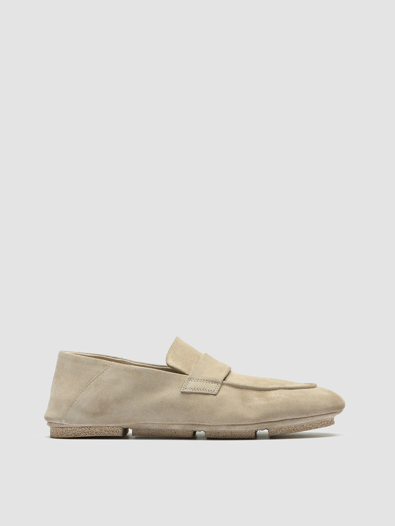 C-SIDE 101 - Ivory Suede Loafers