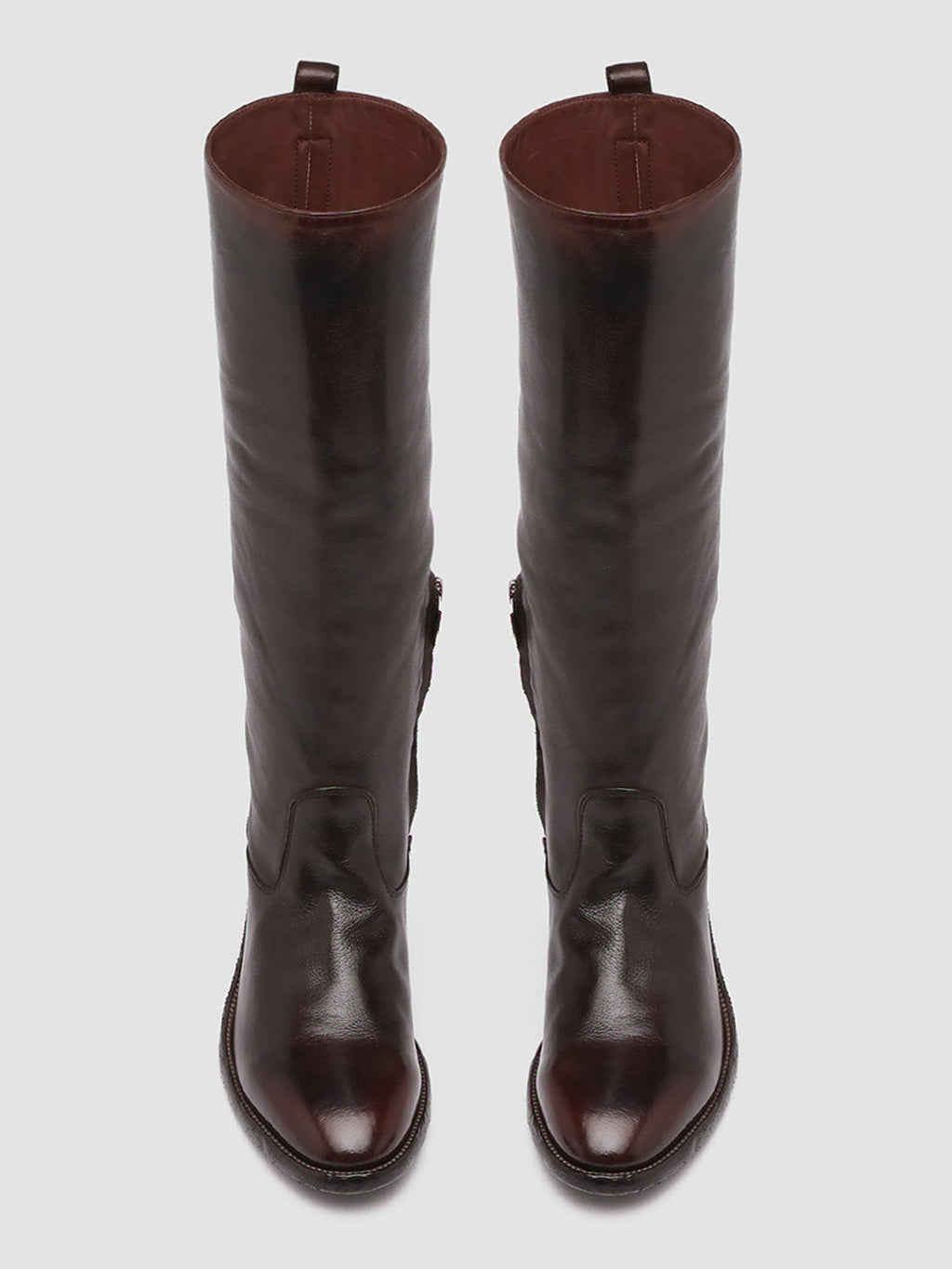 SELINE 013 - Brown Zipped Leather Boots Women Officine Creative - 2