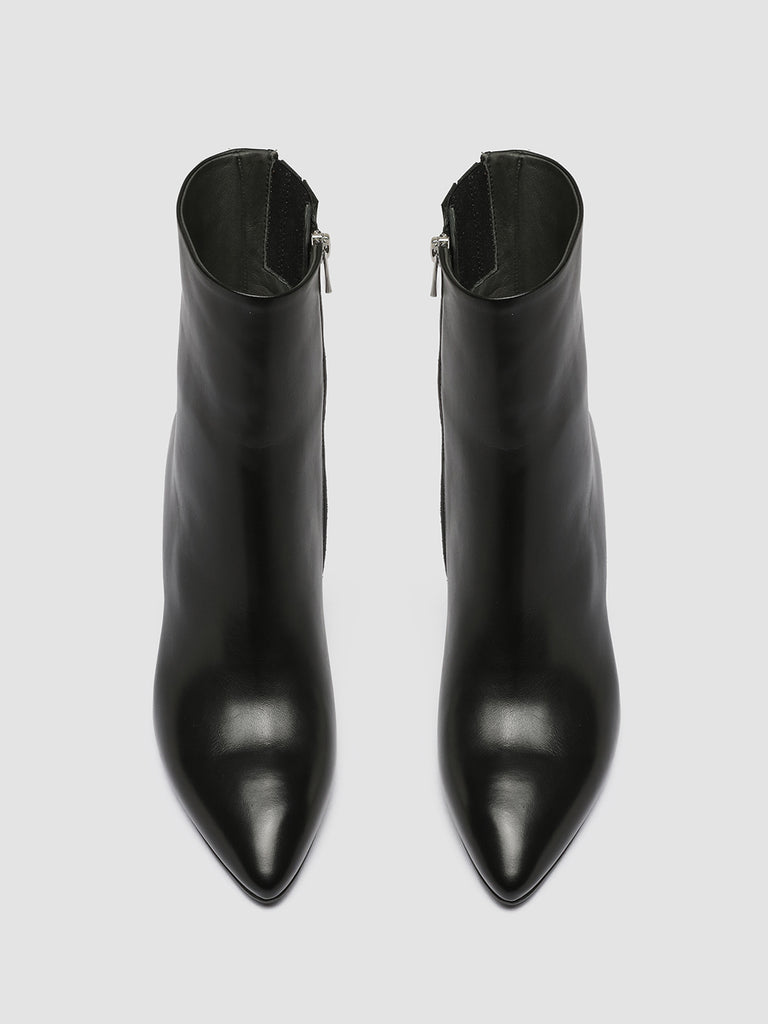 SEVRE 001 - Black Leather Zip Boots