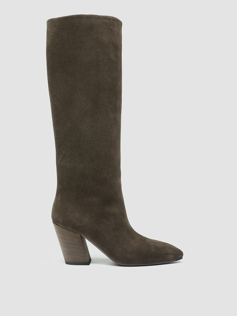 SEVRE 006 - Taupe Leather Pull On Boots