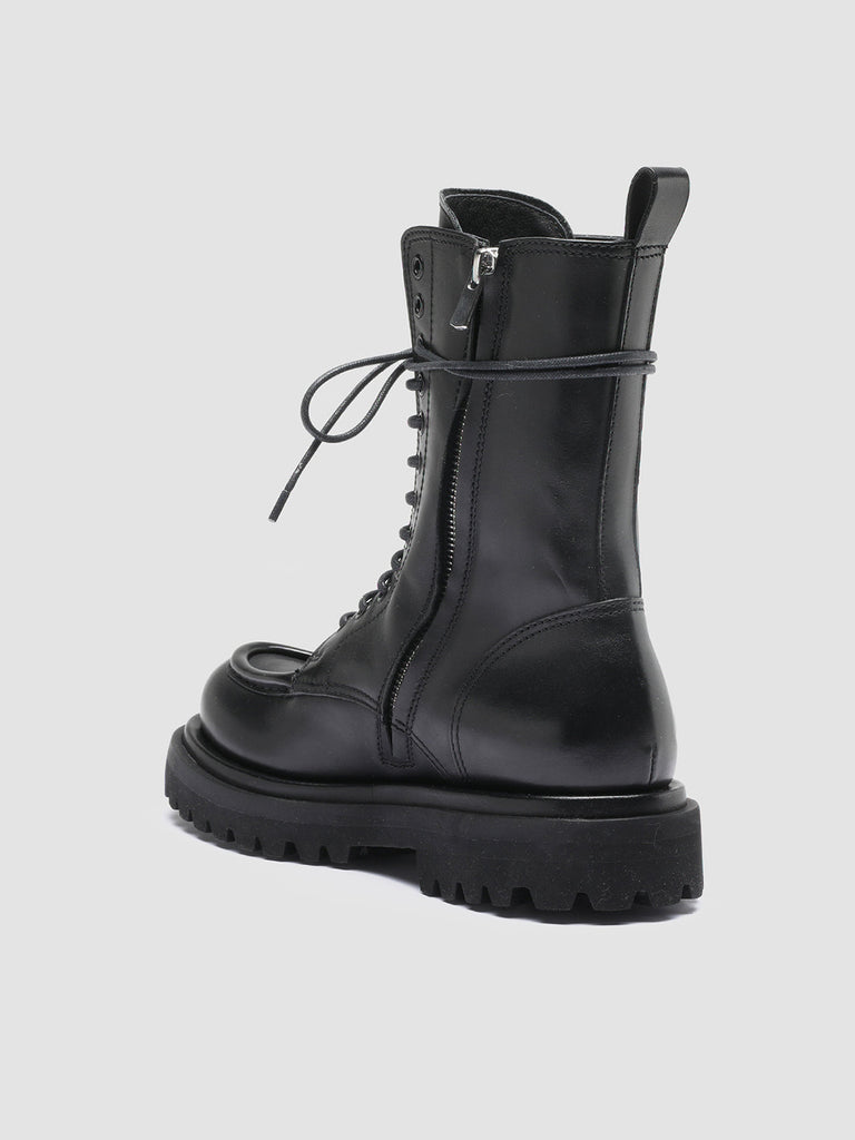 WISAL 017 - Black Leather Boots Women Officine Creative - 4