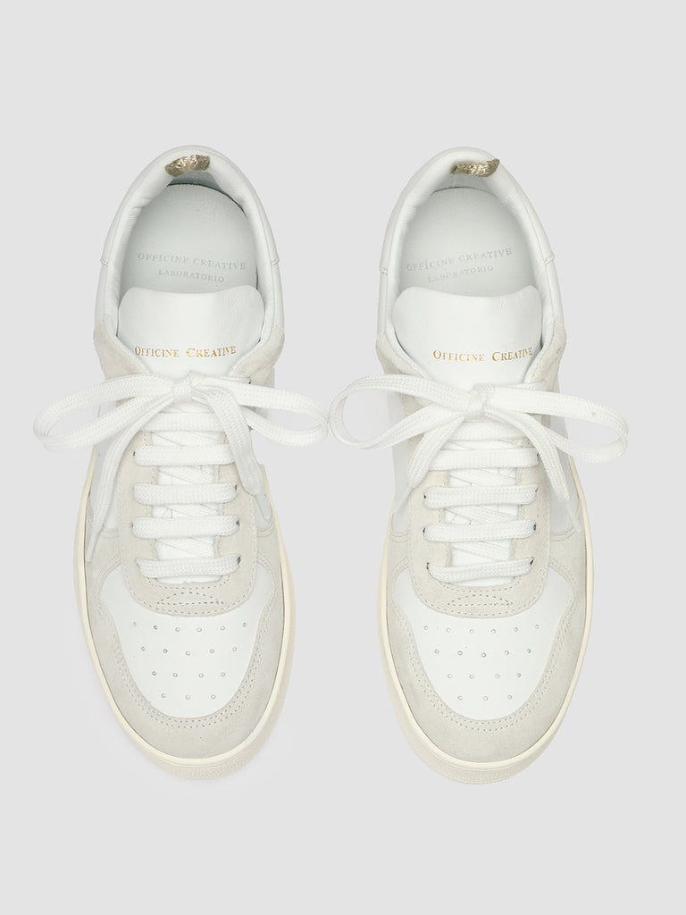 MOWER 110 - White Leather and Suede Sneakers