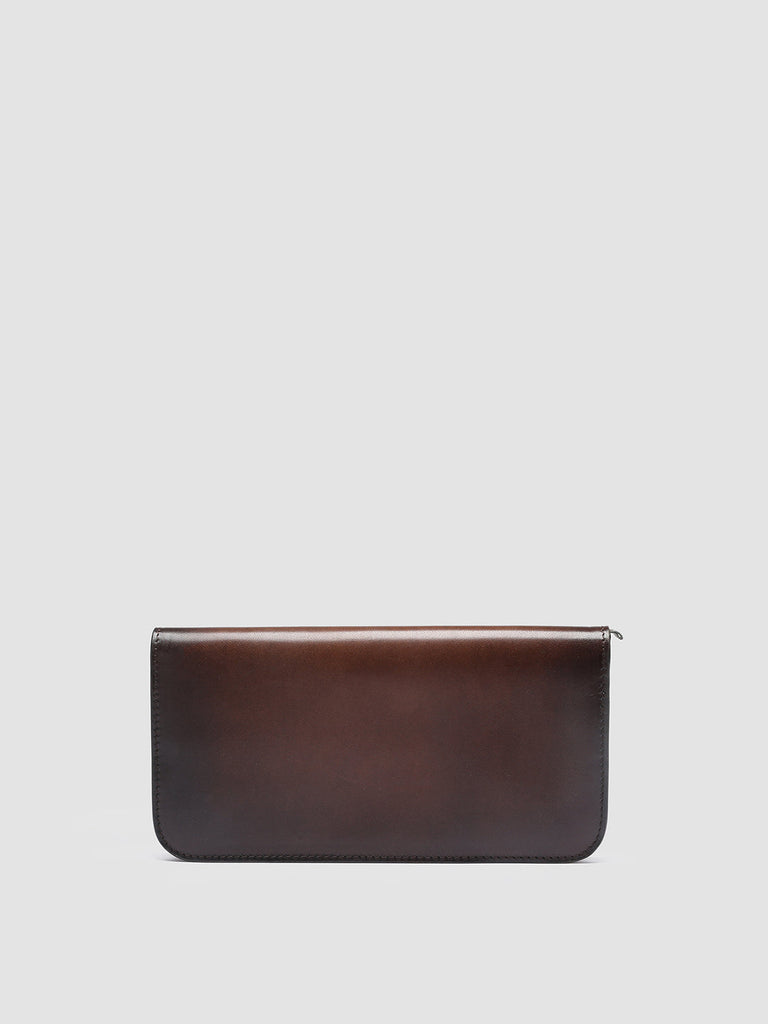 BERGE’ 01 - Brown Zip Around Leather Wallet  Officine Creative - 4