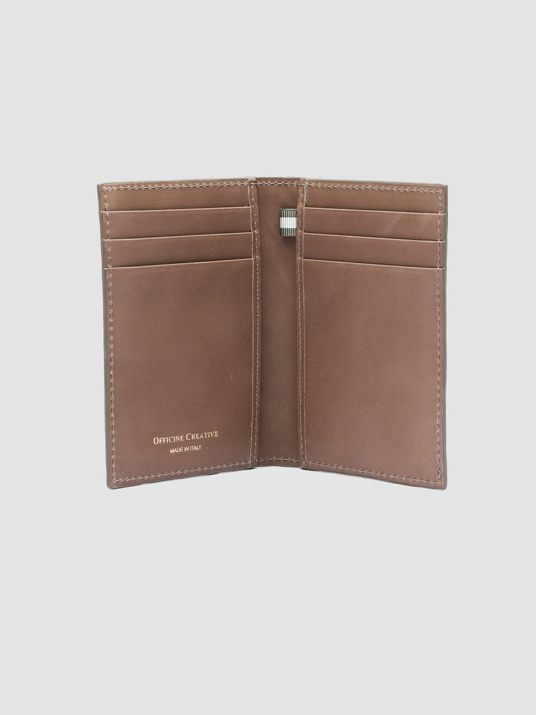 BOUDIN 124 - Taupe Leather Bifold Wallet