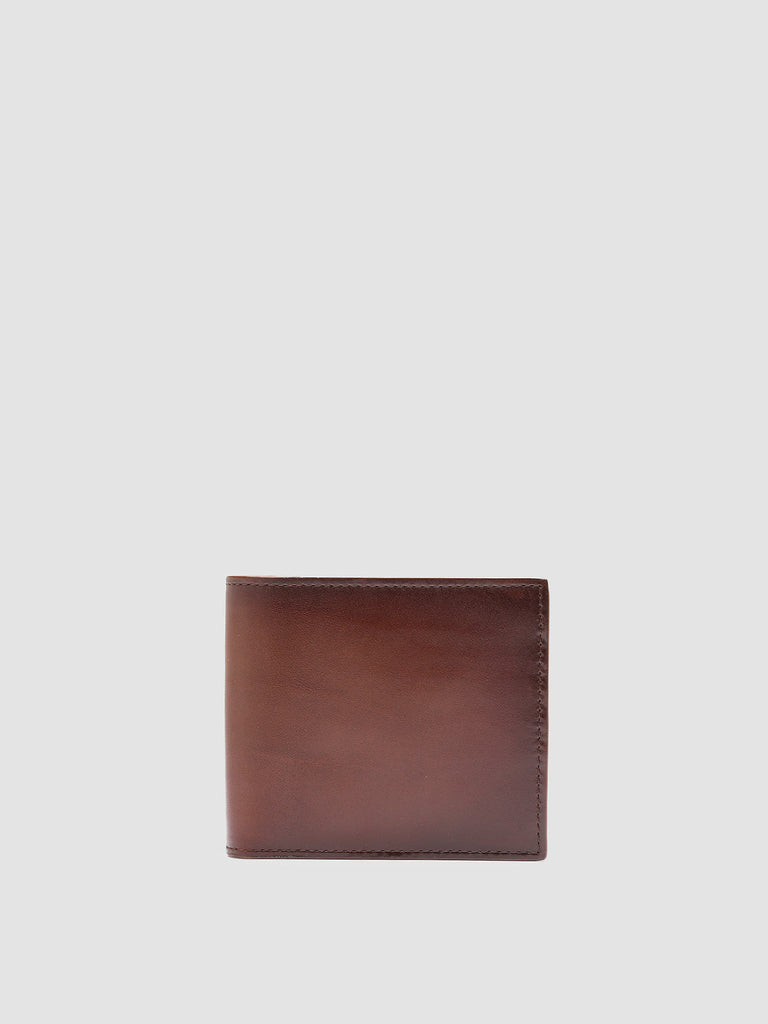 BOUDIN 23 - Brown Leather bifold wallet