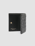 POCHE 111 - Black Woven Leather Bifold Wallet  Officine Creative - 2