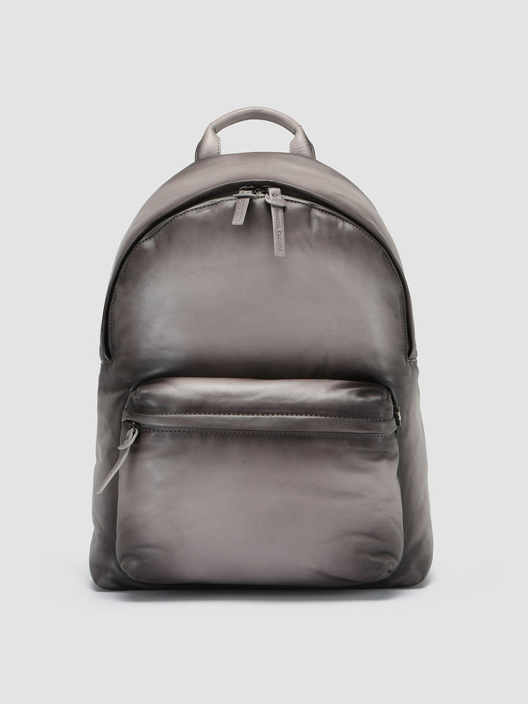 OC PACK - Grey Leather Backpack