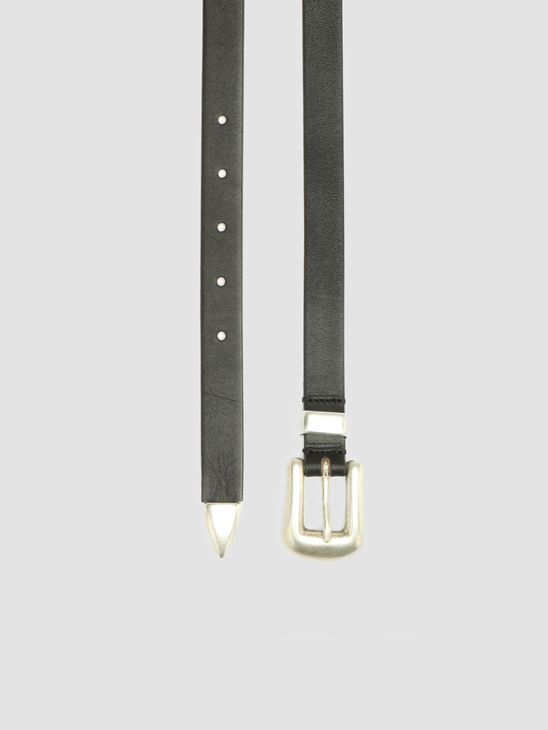 OC STRIP 066 - Black Nappa Leather Belt