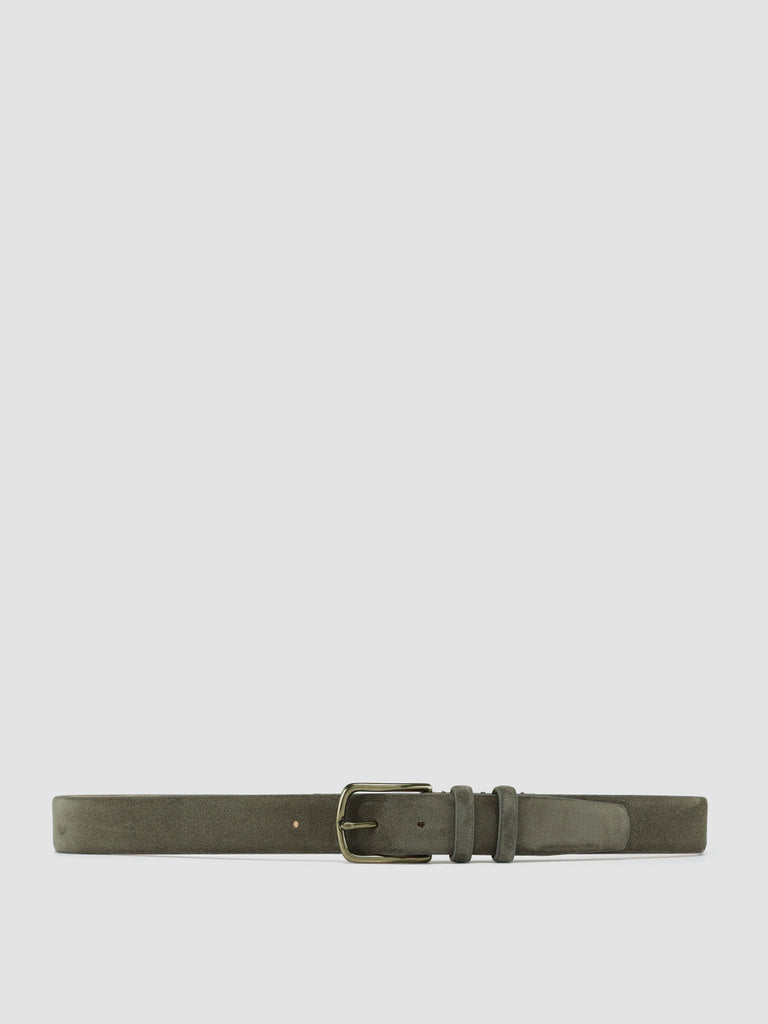 OC STRIP 33 - Cintura in Pelle Scamosciata Verde
