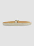 OC STRIP 060 - White Leather Belt  Officine Creative - 3