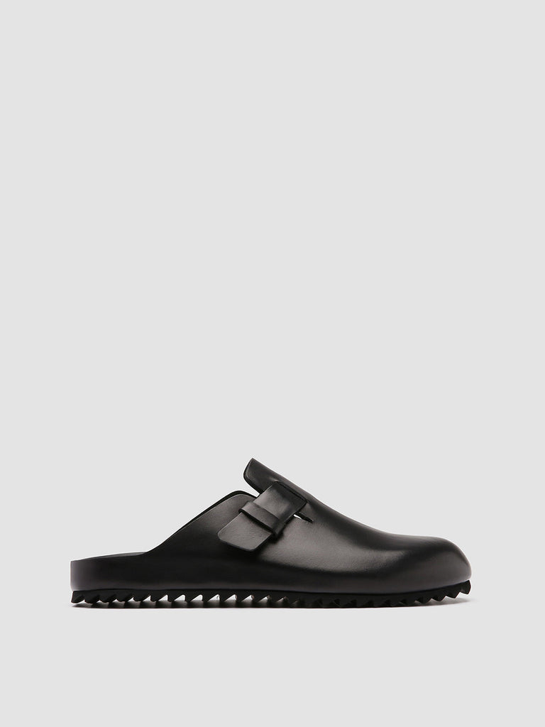 AGORÀ 004 - Black Leather slippers Men Officine Creative - 1