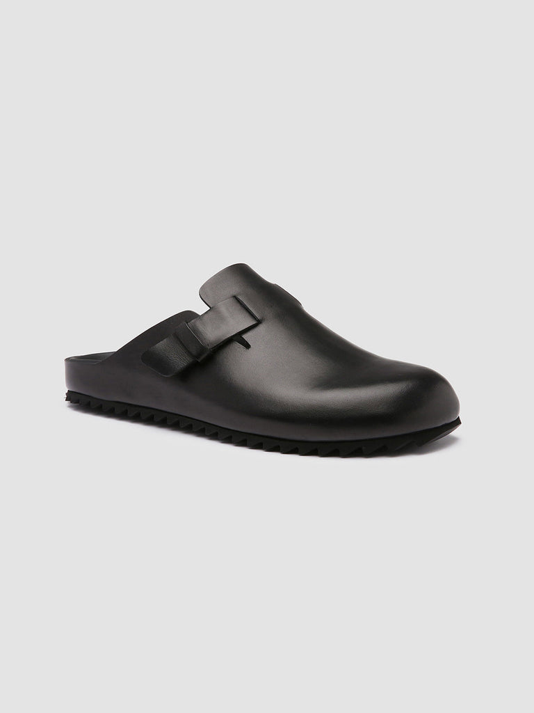 AGORÀ 004 - Black Leather slippers Men Officine Creative - 3