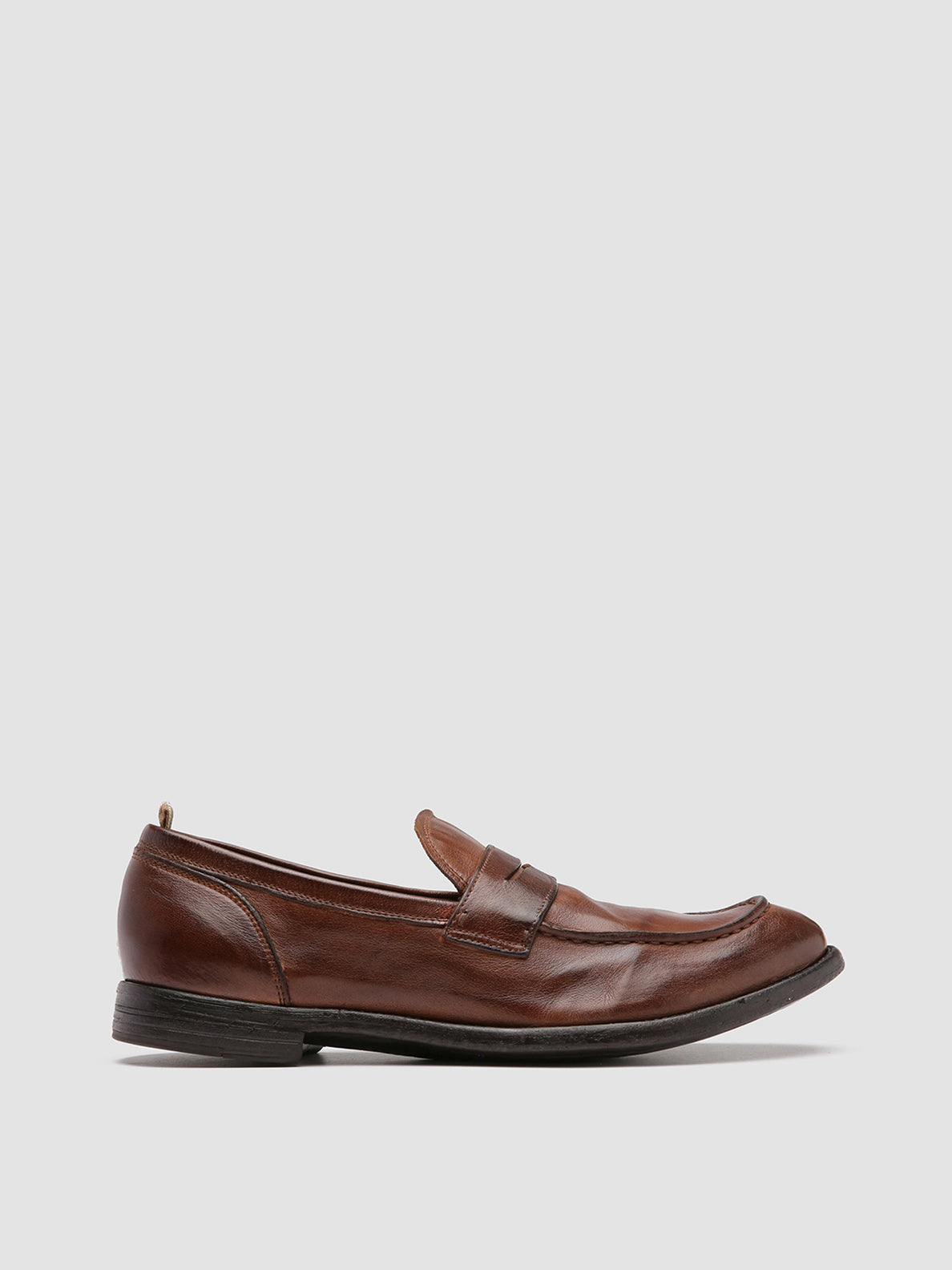 Officine Creative ARC 509 Mocassini Penny Loafer in Pelle Marrone