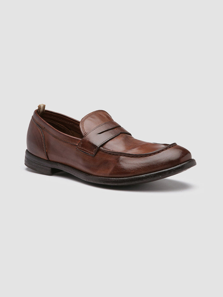 ARC 509 - Brown Leather Penny Loafers Men Officine Creative - 3