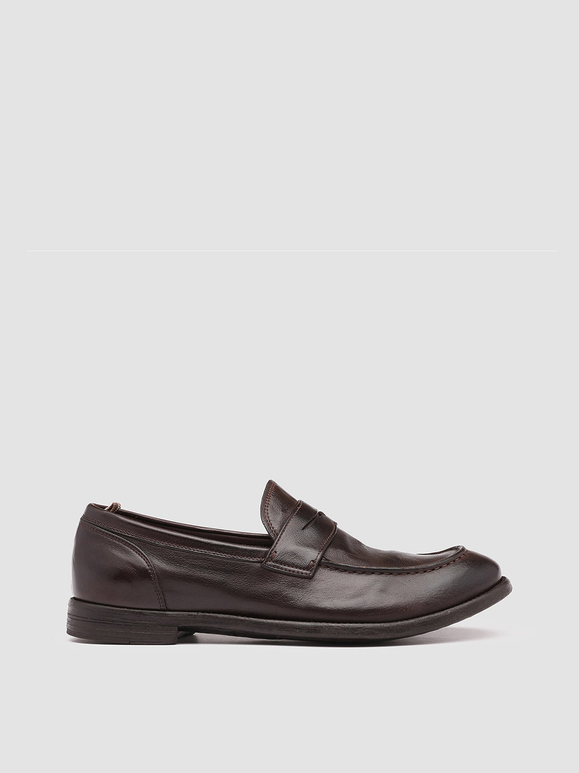 Officine Creative ARC 509 Mocassini Penny Loafer in Pelle Marrone