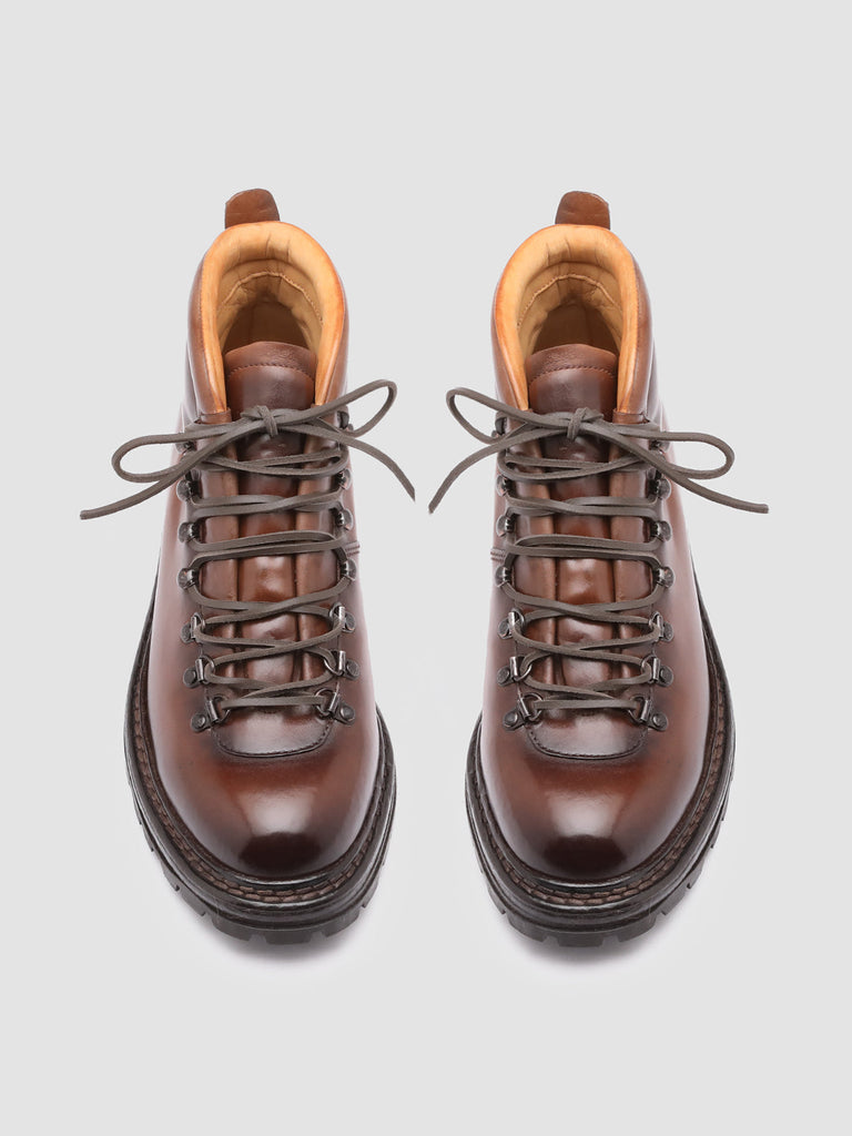 ARTIK 001 - Brown Leather Hiking Ankle Boots Men Officine Creative - 2