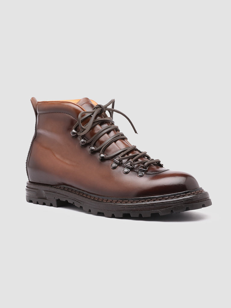 ARTIK 001 - Brown Leather Hiking Ankle Boots Men Officine Creative - 3