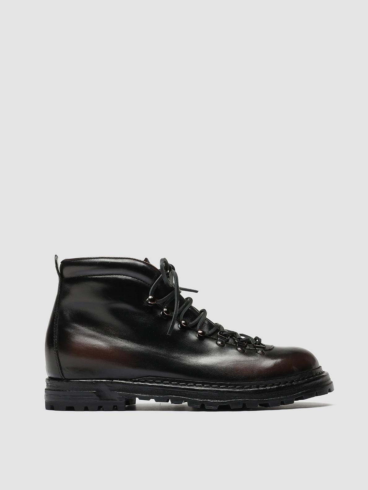 Officine Creative ARTIK 001 Stivali Stringati in Pelle Marrone