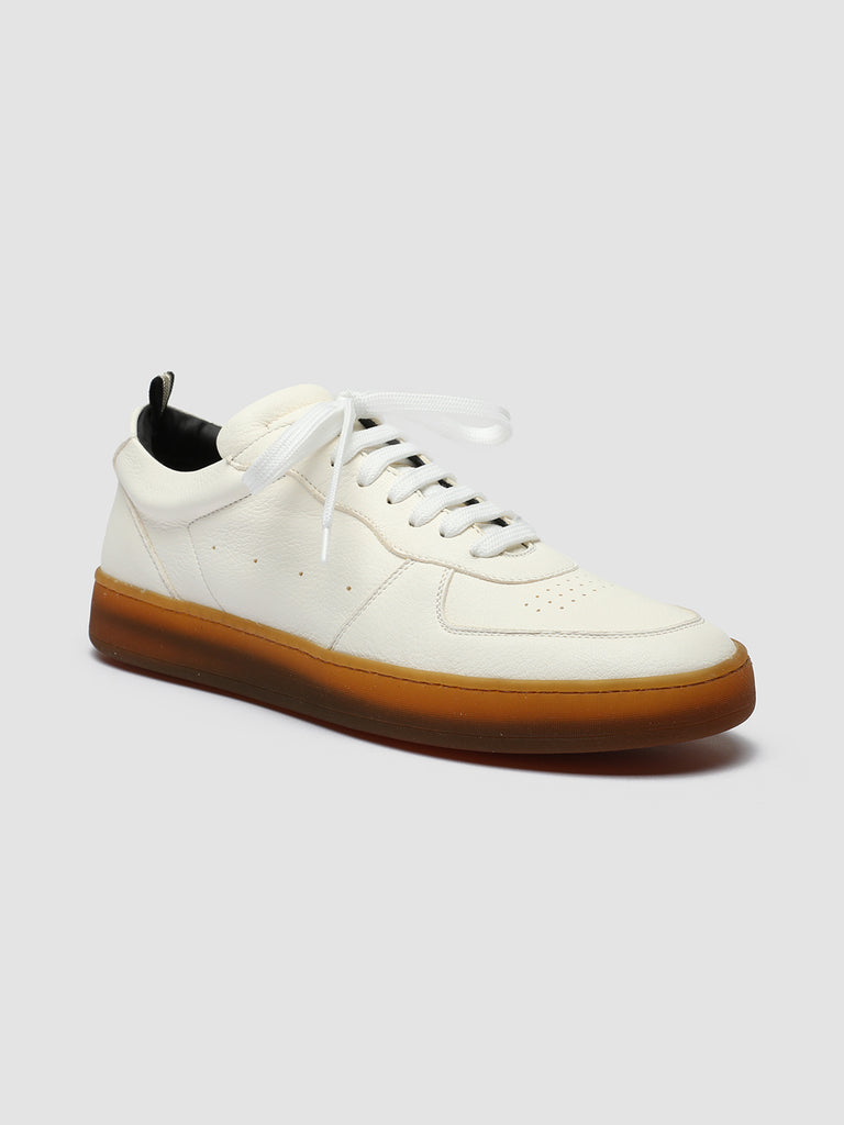 ASSET 001 - White Leather Low Top Sneakers men Officine Creative - 3