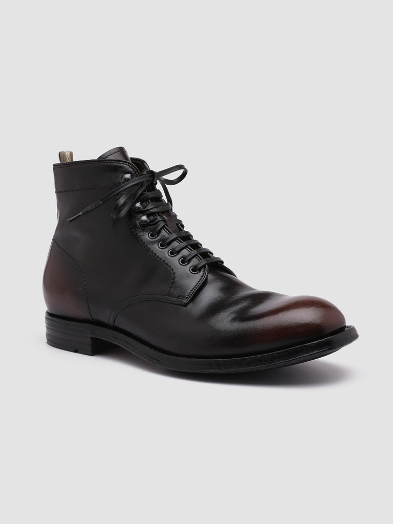 BALANCE 003 - Brown Leather Ankle Boots