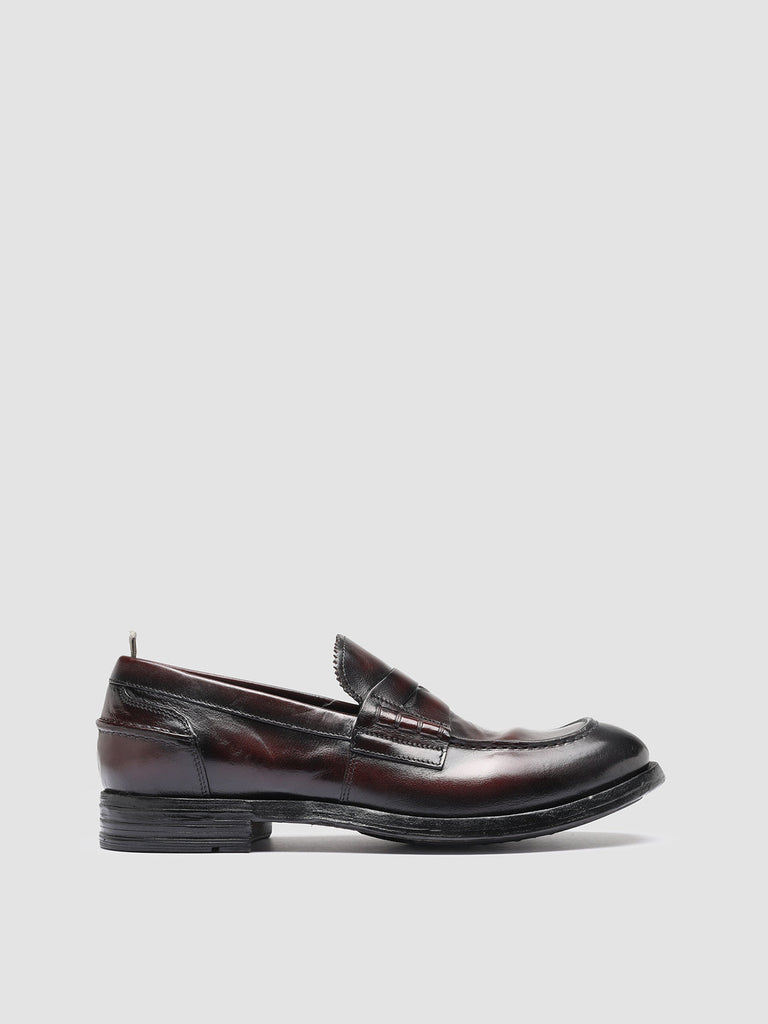 BALANCE 011 - Burgundy Leather Penny Loafers