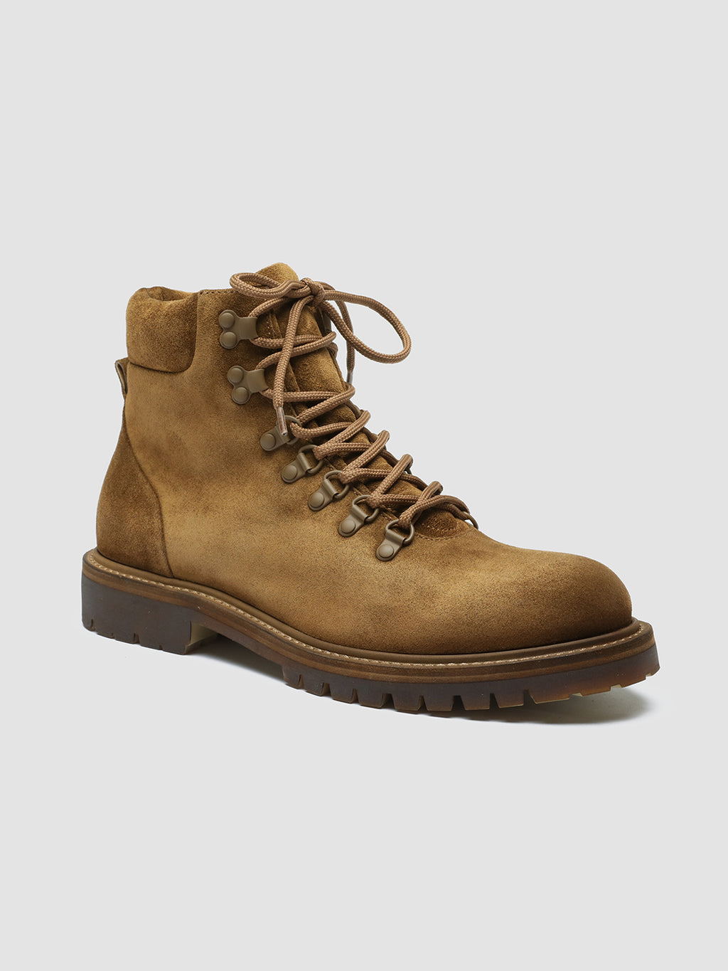 BOSS 003 - Brown Suede Lace Up Boots men Officine Creative - 3