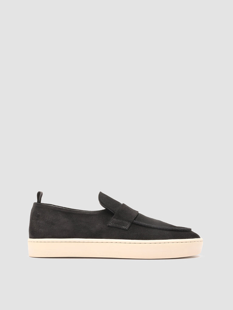 BUG 001 - Black Suede Penny Loafers