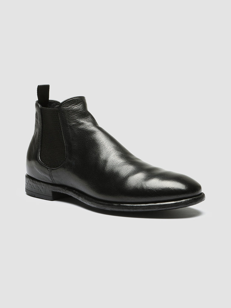 CETON 647 - Black Leather Chelsea Boots Men Officine Creative - 3