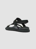 CHARRAT 002 - Black Leather Sandals  Men Officine Creative - 4