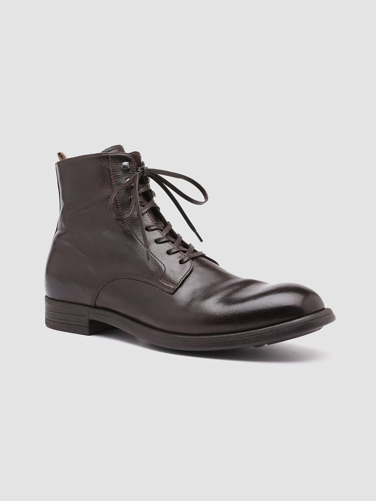 CHRONICLE 004 - Brown Leather Ankle Boots Men Officine Creative - 3
