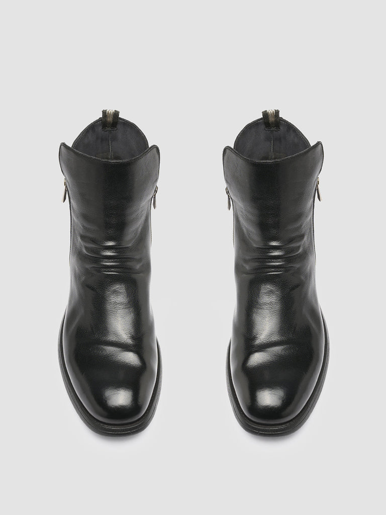 CHRONICLE 042 - Black Leather Ankle Boots Men Officine Creative - 2