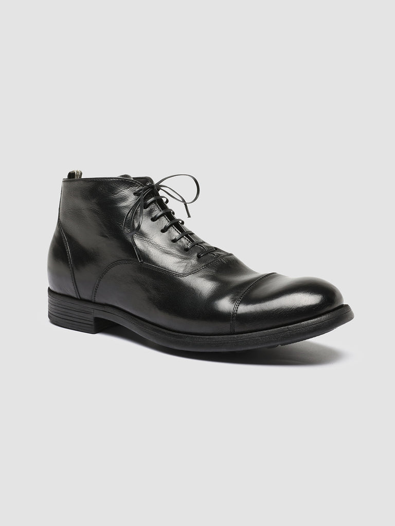 CHRONICLE 057 - Black Leather Lace Up Boots men Officine Creative - 3