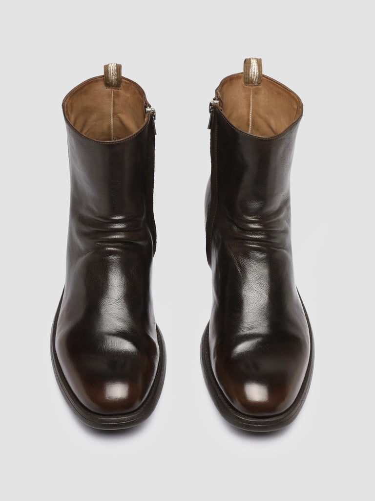 CHRONICLE 058 - Brown Leather Zip Boots