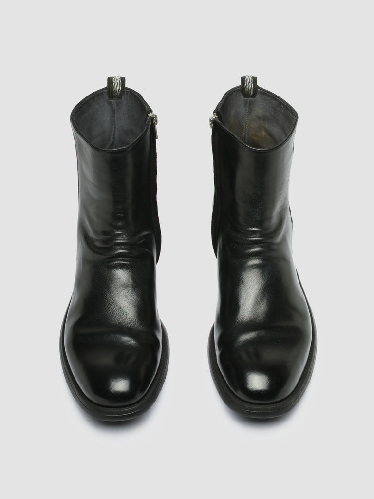 CHRONICLE 058 - Black Leather Zip Boots