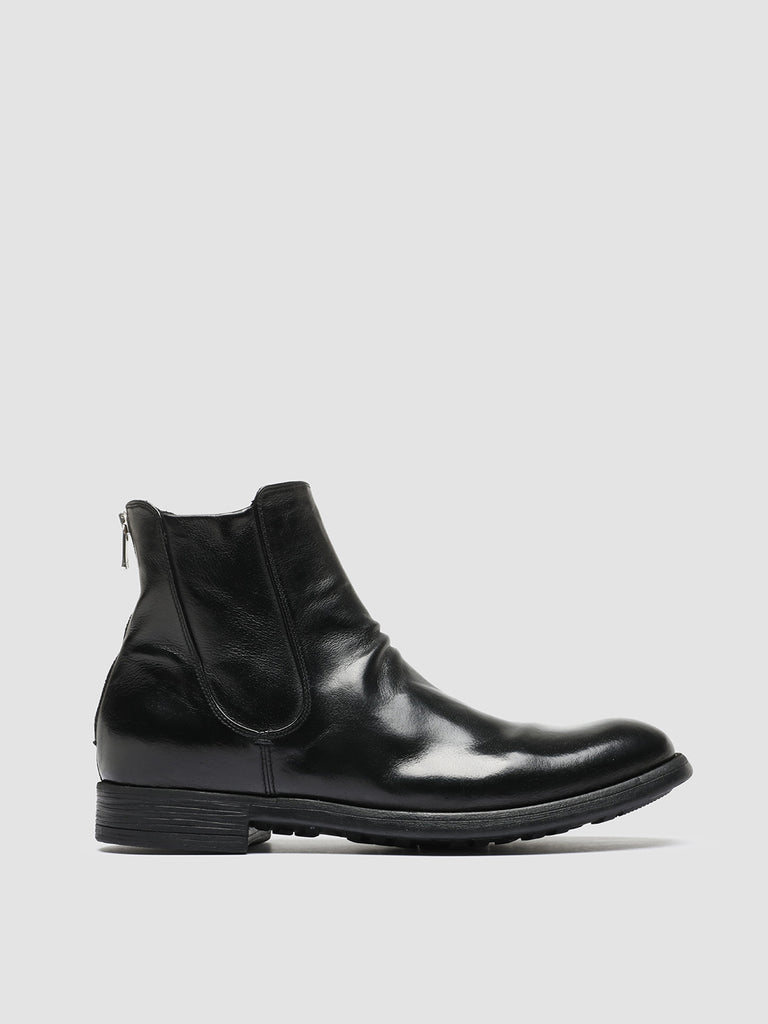 CHRONICLE 059 - Black Leather Zip Boots