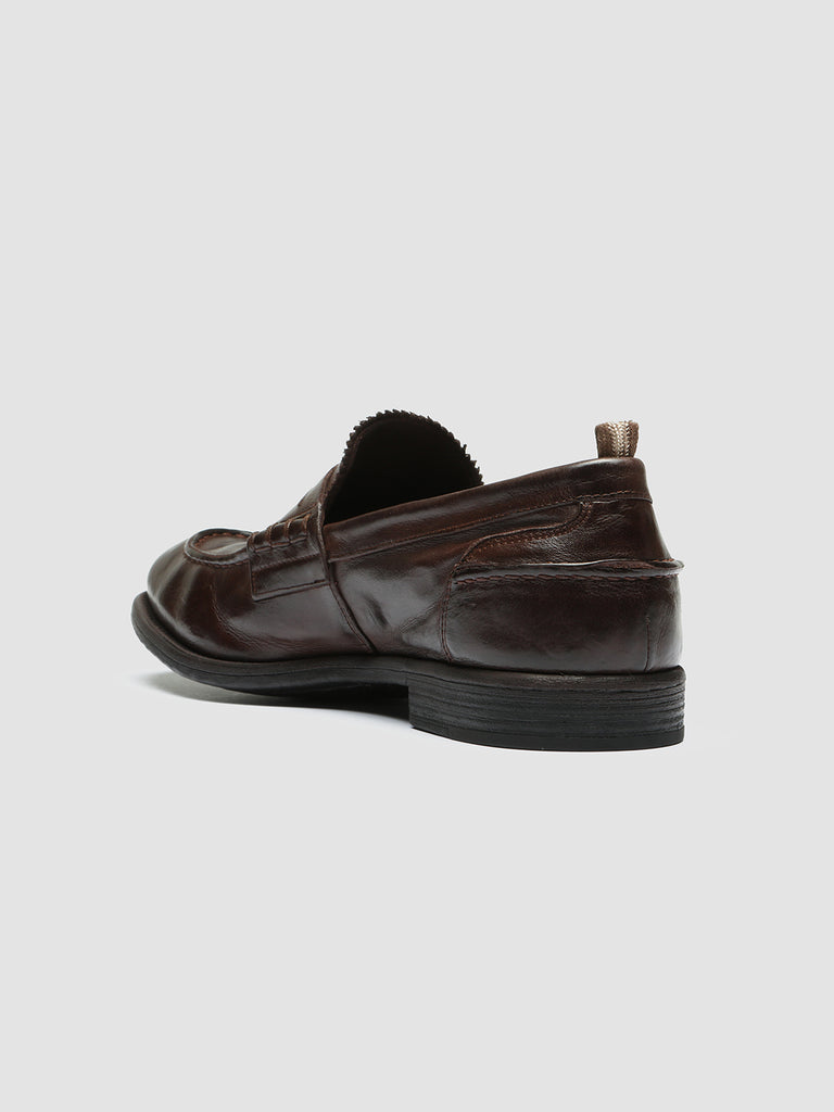 CHRONICLE 144 - Dark Brown Leather Penny Loafers  Men Officine Creative - 4