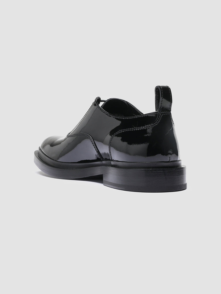 CONCRETE 002 - Black Patent Leather Oxford Shoes Men Officine Creative - 4