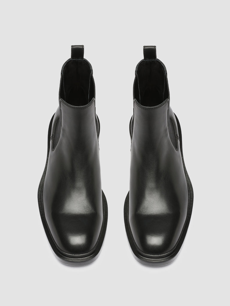 CONCRETE 005 - Black Leather Chelsea Boots men Officine Creative - 2