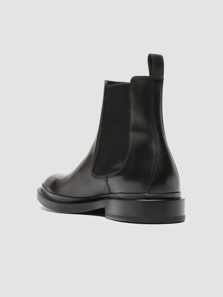 CONCRETE 005 - Black Leather Chelsea Boots men Officine Creative - 4