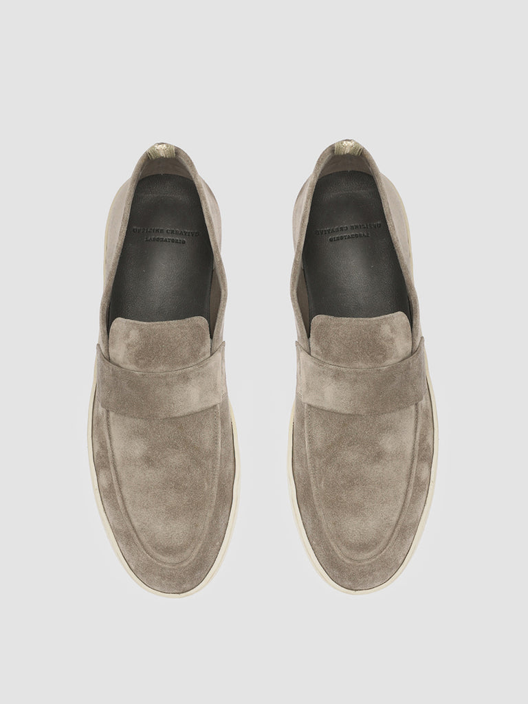 HERBIE 001 - Taupe Suede Penny Loafers  Men Officine Creative - 2